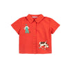 bobo choses farm adventure baby shirt red