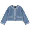 molo hedwig boucle jacket blue