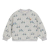 arsene & les pipelettes bicycles sweatshirt grey