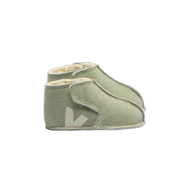 veja orso baby suede booties clay pierre