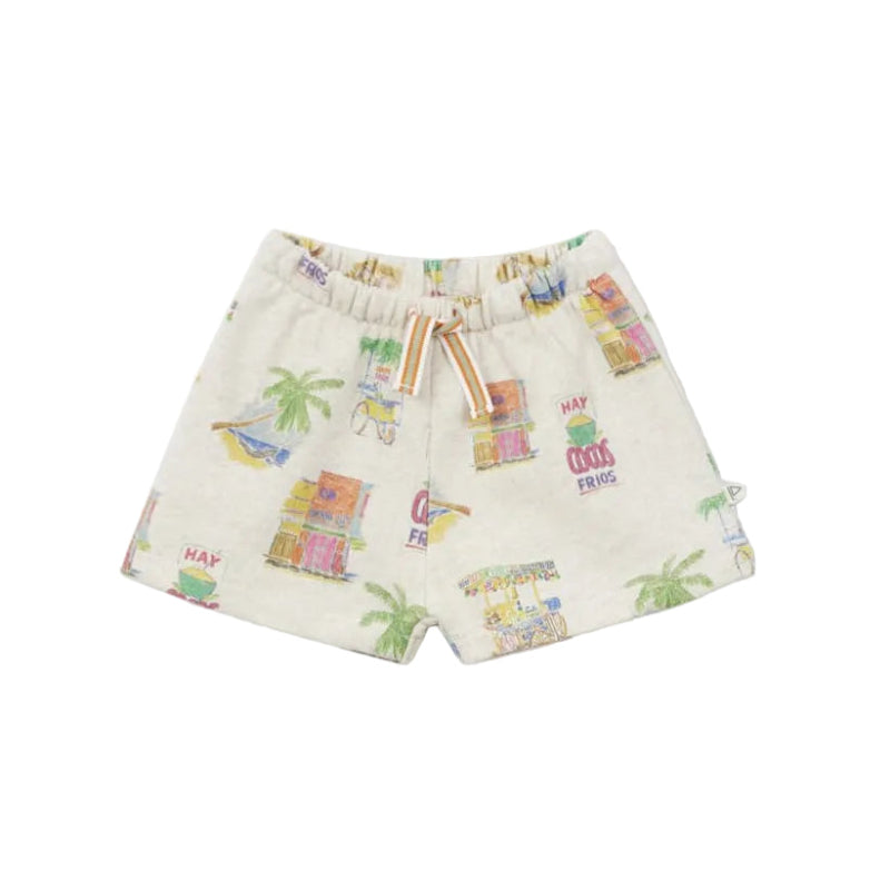 arsene & les pipelettes mini cocos baby shorts ecru