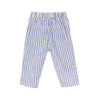 arsene & les pipelettes striped baby pants cobalt