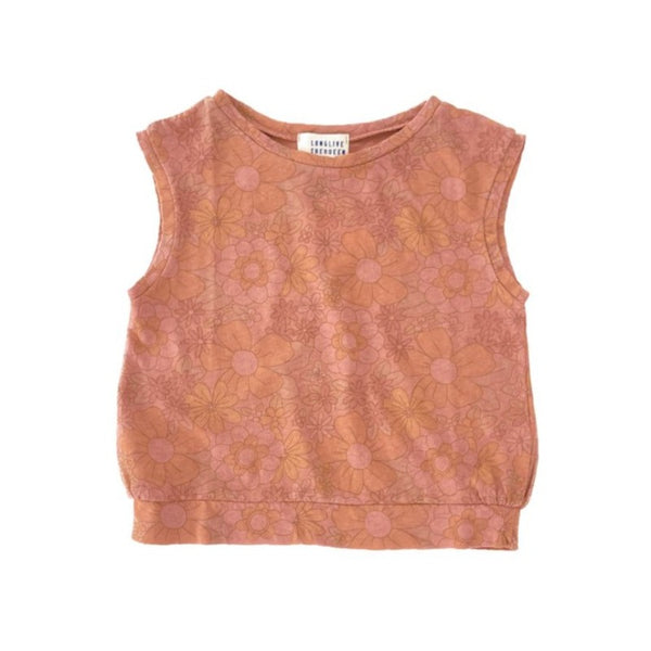 long live the queen sleeveless top warm pink