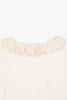 bonton ruffle collar long sleeve t-shirt milk