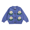 bobo choses stamp bloom baby cardigan purple