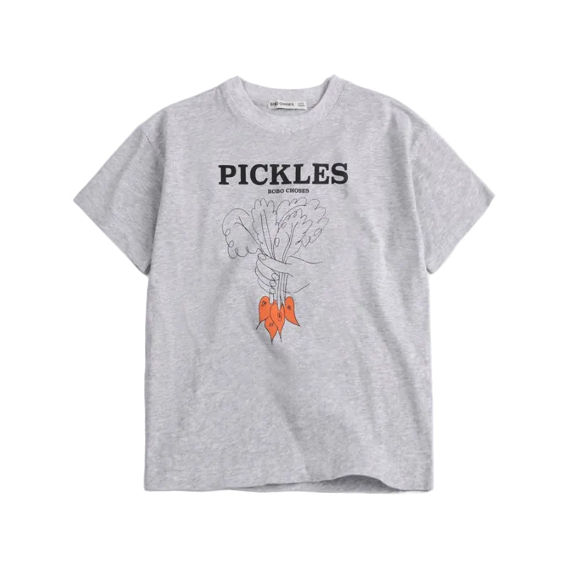 bobo choses bunch of vegetables t-shirt heather grey