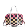 state bags rockaway kids duffel pink checkerboard