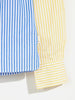 bellerose giulian shirt color block stripes