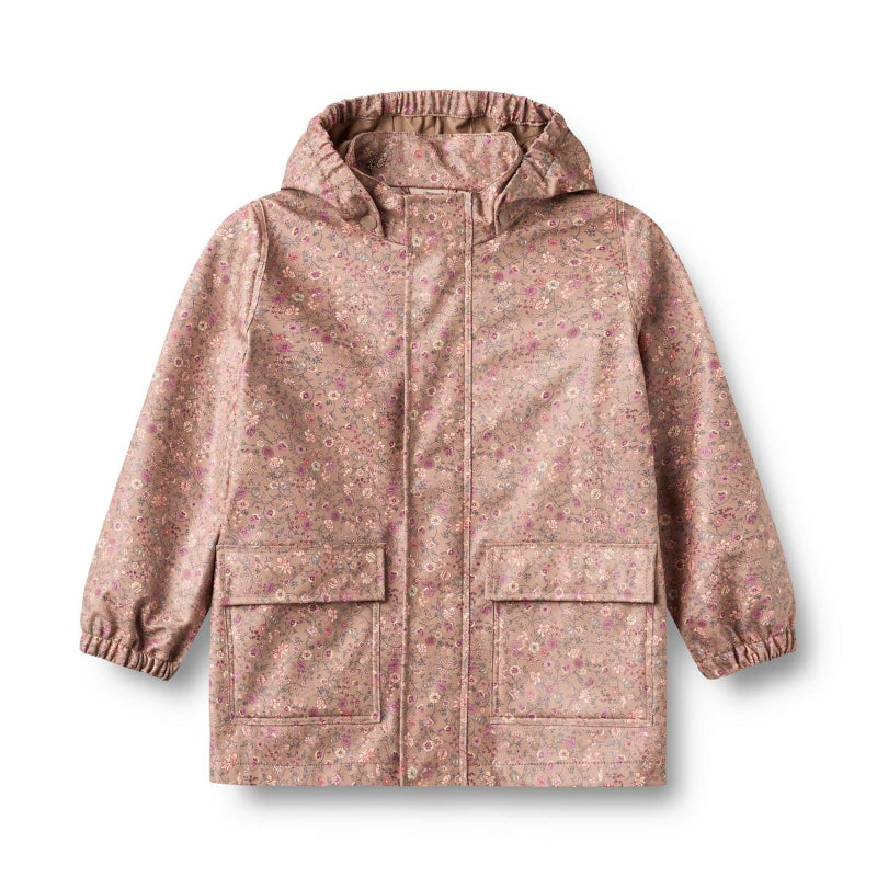 wheat ollo rain jacket portabella flowers