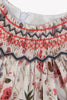 tartine et chocolat liberty print smocked baby dress ecru