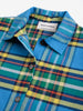 bobo choses tartan all over shirt blue