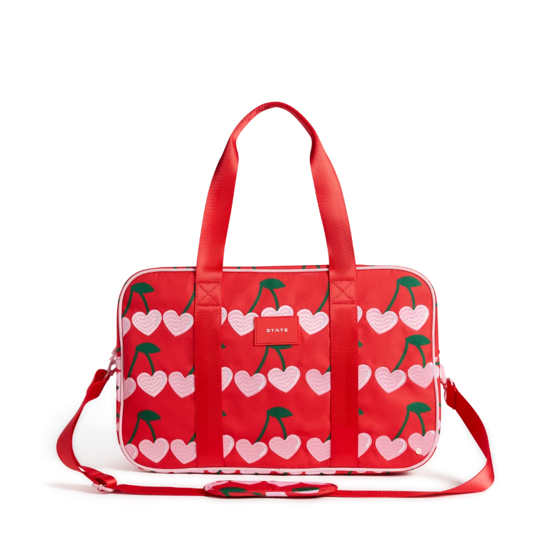 state bags rockaway kids duffel cherry