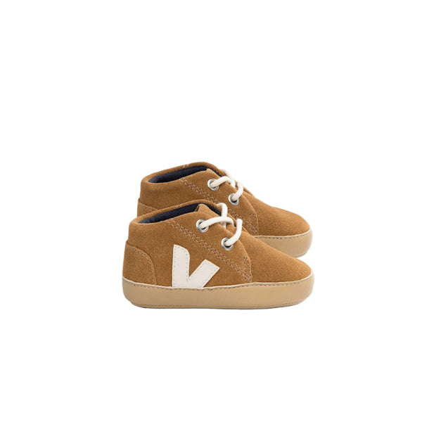 veja baby suede sneakers camel pierre