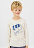 arsene & les pipelettes bonjour t-shirt sand melange