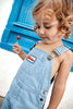 bonton denim baby overall blue stripes