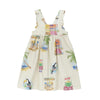 arsene & les pipelettes cocos frios dress ecru