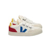 veja small v-90 velcro leather sneakers white indigo pepper