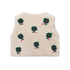 oilily clover faux fur vest cream