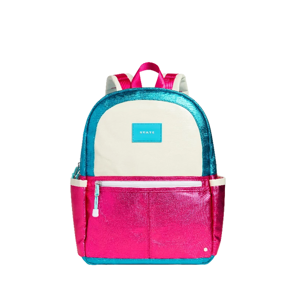 state bags kane kids backpack turquoise/hot pink