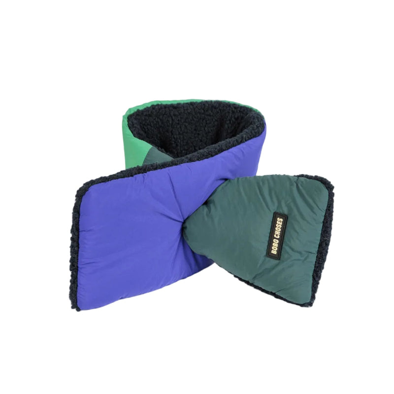 bobo choses color block scarf green