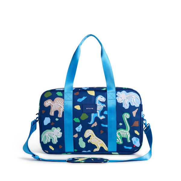 state bags rockaway kids duffel dino fossils