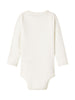 marmar copenhagen long sleeve baby body gentle white