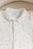 tartine et chocolat velour baby romper ecru bunnies