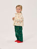 bobo choses blossom all over corduroy baby pants dark green