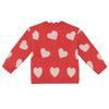 bonton mina baby cardigan rose faroe