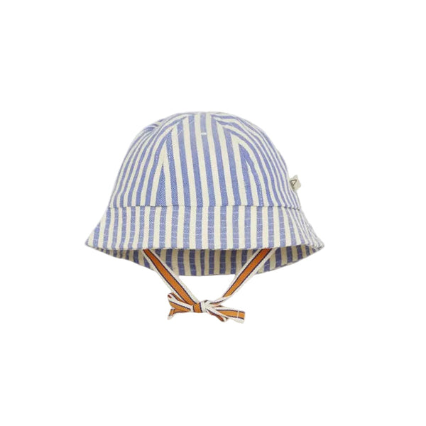 arsene & les pipelettes bob striped baby hat cobalt