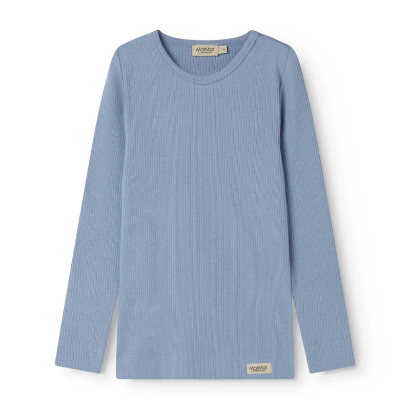 marmar copenhagen long sleeve tee blue iris