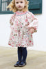 tartine et chocolat liberty print smocked baby dress ecru