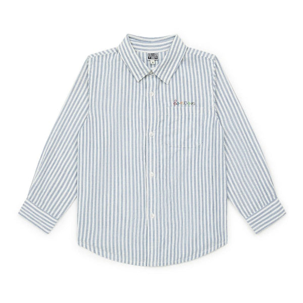 bonton paname shirt blue stripe