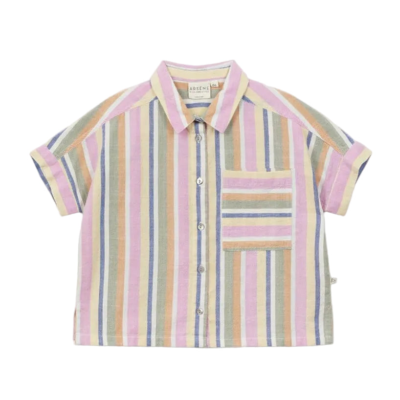 arsene & les pipelettes bayadere striped blouse multicolor