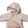 wheat adi baby snowsuit dry rose flowers