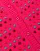 oilily vera dot cardigan bright pink