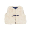 arsene & les pipelettes reversible flower baby vest blue