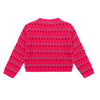 oilily vera dot cardigan bright pink
