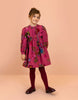 oilily douce botanique dress red violet