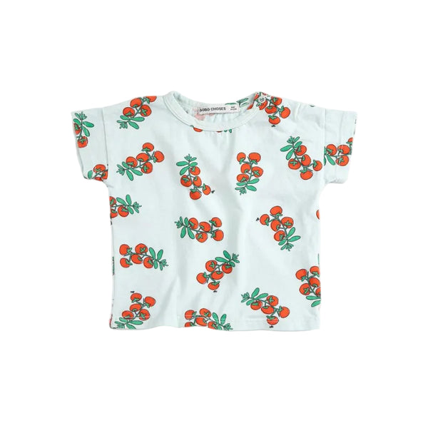 bobo choses juicy tomatoes all over baby t-shirt blue