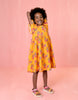 oilily dilli dress bird print orange