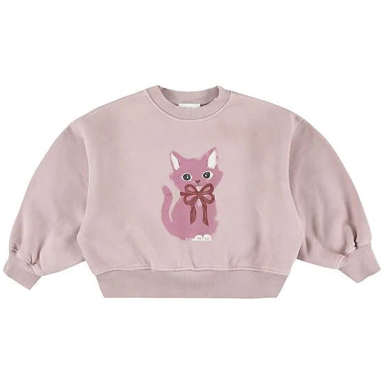 morley zyco cat sweatshirt lilac