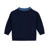 bonton lucas baby cardigan indigo