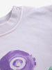 bobo choses stamp bloom fleece baby body lavender