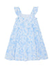 tartine et chocolat floral eyelet dress blue
