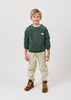 arsene & les pipelettes sherpa sweatshirt green