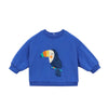arsene & les pipelettes toucan baby sweatshirt cobalt