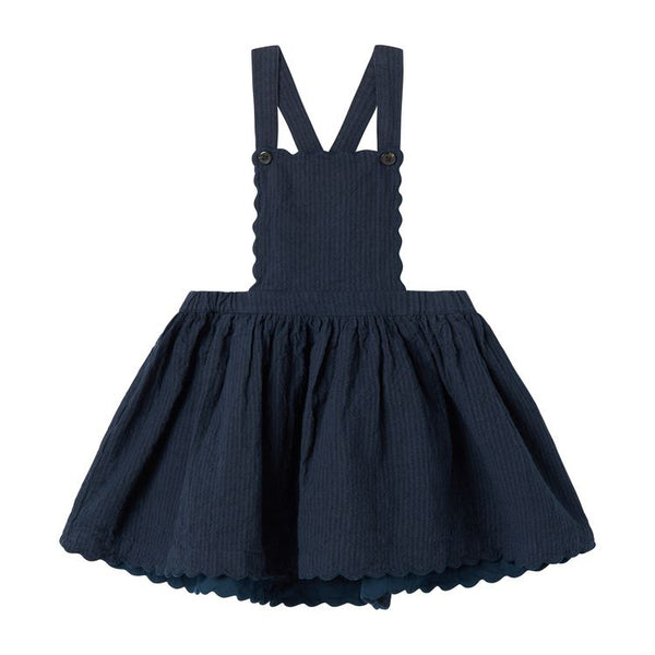 marmar copenhagen danara dress dark blue stripe