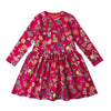 oilily dippa paris print dress fuchsia