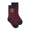 bobo choses curious owl 2-pack baby socks burgundy